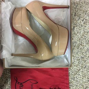 Nude Louboutin Bianca Heels